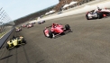 GSR IndyCar Round 3: The field forms rows of 3 as the pacecar pulls off to start the Indy 200.