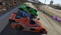 A controller miscue results in OctoberDusk06 (green) losing power in the front-straight, causing a hard wreck with Woody17x and xA7XNiGHTMAREx, along with our 2nd caution.