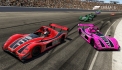 MR BL0NDE 27(pink) is pinched by Housty01 (red) on lap 25, resulting in caution #6.