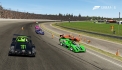 Woody17x's attempt to go three-wide in turn 3 fails on the final lap.